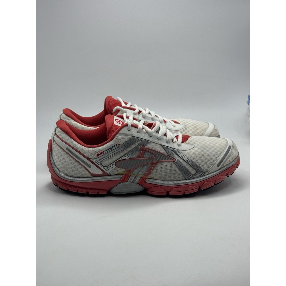 Brooks Pure Cadence Women's White & Peach Size 9.5 Medium (B) Running Shoes